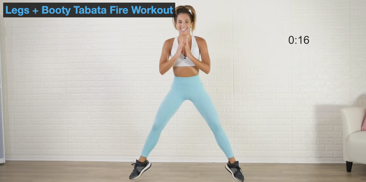 Legs + Booty Tabata Fire Workout