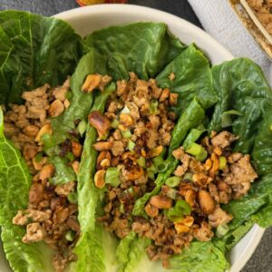 Teriyaki Toasted Peanut Lettuce Cups