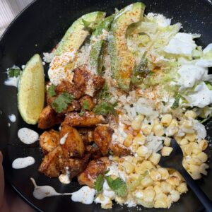 Hot Honey Chicken & Roasted Corn Bowl