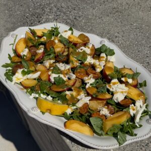 Roasted Potato & Peach Summer Salad Side Dish