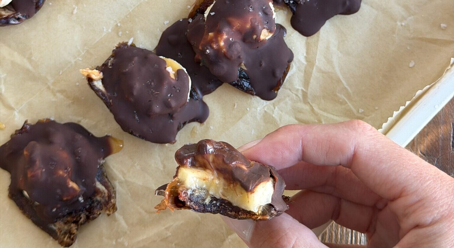 Salted Chocolate Banana Date Bites