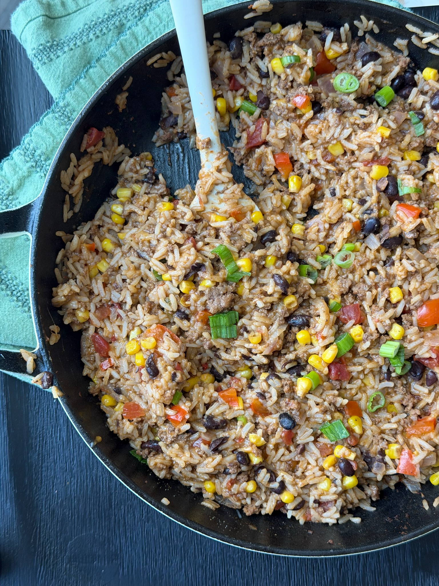 One Pan Taco Rice Skillet
