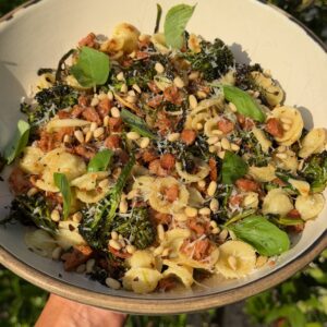 Garlic-Roasted Broccolini & Italian Sausage Orecchiette