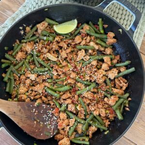 One Pan Sesame Teriyaki Chicken and Green Beans