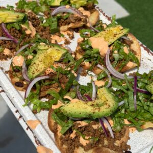 Healthified High Protein Beef Tostadas