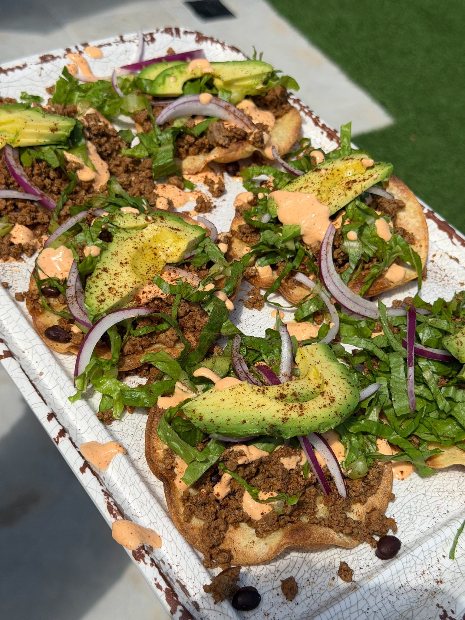 Healthified High Protein Beef Tostadas