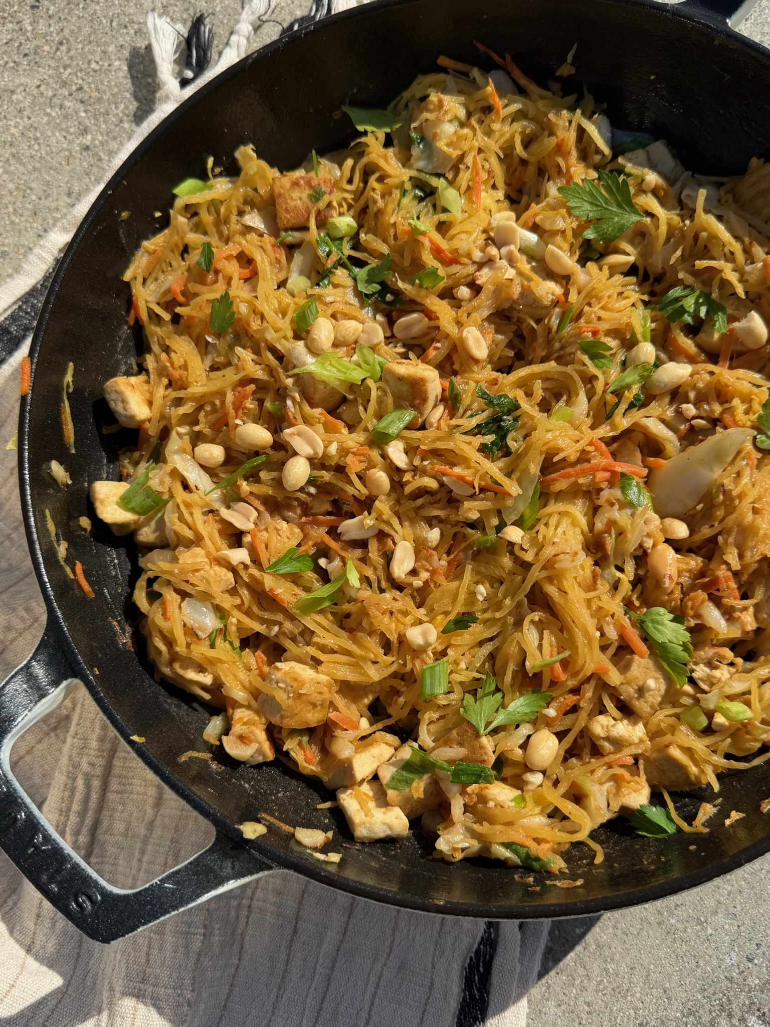 Spaghetti Squash Pad Thai